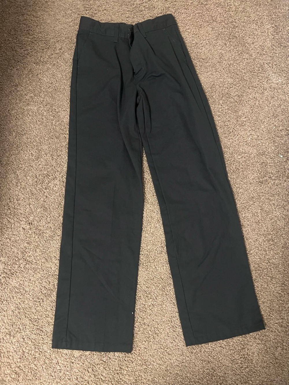 Dickies Black Straight-Leg Kids Dress Pants